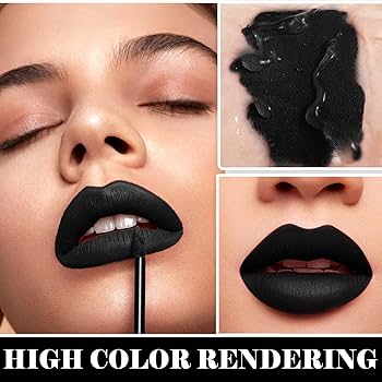 Matte Black Lipstick, Gloss & Liner Trio Set