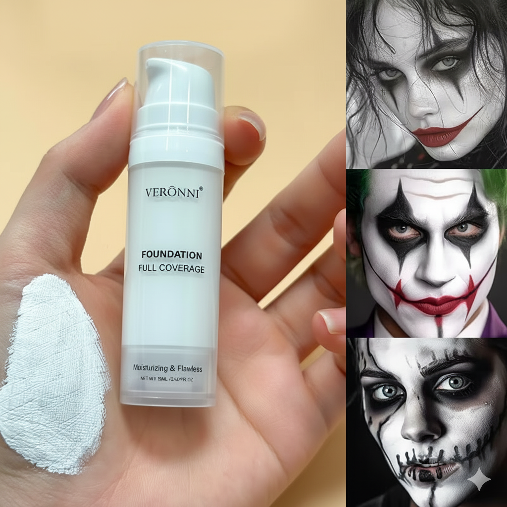 Full Coverage Matte White Liquid Foundation